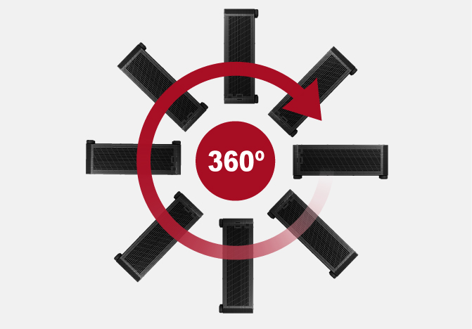 支持360°度安装
